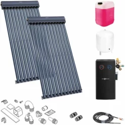 Viessmann Solaranlage Mit 2 Stk. Vitosol 300-TM SP3C, Regelung Und Zubehör Zur Solaren Nachrüstung - SK07313