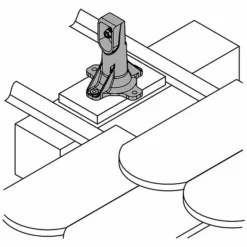 Viessmann Befestigungssatz Mit Sparrenflansch Für 1 Röhrenkollektor Bei Biberschwanzziegel-Eindeckung Senkrecht Rot - 1,25 KN/m² - ZK01356