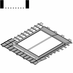 Viessmann Befestigungssatz Dachintegration Für 1 Flachkollektor Senkrecht 1-reihige Montage Mönch-Nonne 15-65° - Z013091