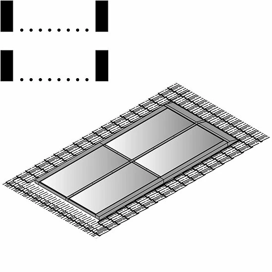 Viessmann Befestigungssatz Dachintegration Für 2 Flachkollektoren Senkrecht 2-reihige Montage Biberschwanz Und Schiefer 20-65° - Z013107 1 Viessmann Befestigungssatz Dachintegration Für 2 Flachkollektoren Senkrecht 2-reihige Montage Biberschwanz Und Schiefer 20-65° - Z013107