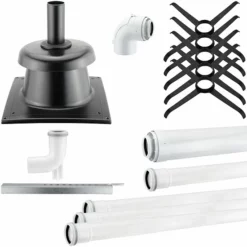 Viessmann Paket Abgassystem D60 Schachtabdeckung Kunststoff - Raumluftunabhängig - ZK01756