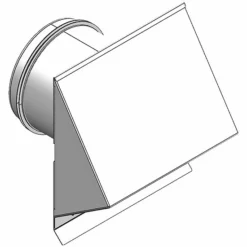 Viessmann Außenwandblende DN180 Mit Vogelschutzgitter, Weiß - ZK03027