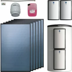 Vaillant Solarthermie-Paket 9.446/5 - 6 Kollektoren VFK 145 V Mit Speicher VPS 1000/3-7 - 15,06 M² - 0010042372