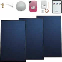 Vaillant Solarthermie-Paket 9.607/6 - 3 Kollektoren VFK 155 V Zur Solaren Nachrüstung - 7,53 M² - 0010042389