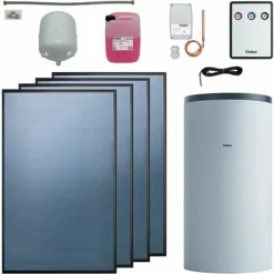 Vaillant Solarthermie-Paket 9.451/3 - 4 Kollektoren VFK 145 V Mit Speicher VPS RS 800 B - 10,04 M² - 0010042391