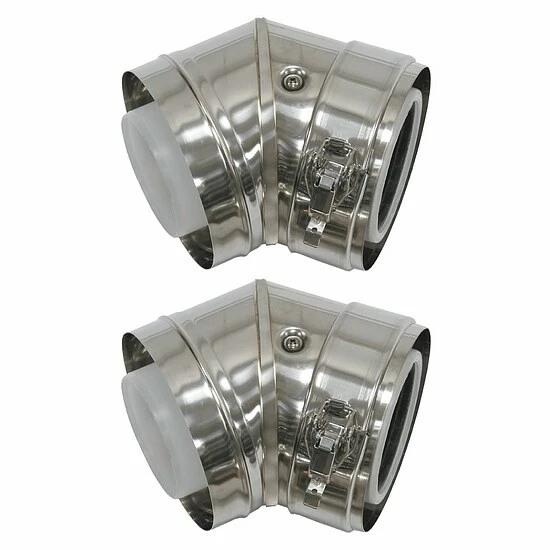 Vaillant Bogen 45° (2 Stk.) Konzentrisch Für Fassadenverlegung Ø 80/125 Edelstahl - 0020042757 1 Vaillant Bogen 45° (2 Stk.) Konzentrisch Für Fassadenverlegung Ø 80/125 Edelstahl - 0020042757