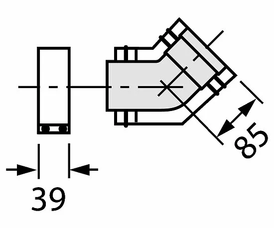 Vaillant Bogen 45° (2 Stk.) Konzentrisch Für Fassadenverlegung Ø 80/125 Edelstahl - 0020042757 2 Vaillant Bogen 45° (2 Stk.) Konzentrisch Für Fassadenverlegung Ø 80/125 Edelstahl - 0020042757 – Bild 2