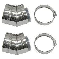 Vaillant Bogen 30° (2 Stk.) Konzentrisch Für Fassadenverlegung Ø 80/125 Edelstahl - 0020042758