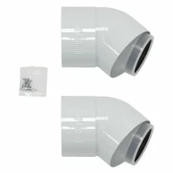 Vaillant Bogen 45° (2 Stk.) Konzentrisch Ø 80/125 PP - 303211