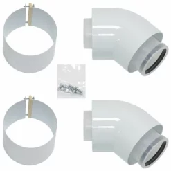 Vaillant Bogen 45° (2 Stk.) Konzentrisch Ø 60/100 PP - 303911