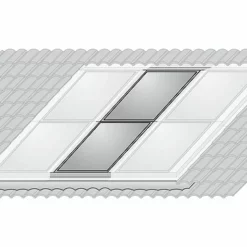 WOLF 1er Erweiterungssatz Für Indach-Montage-Set Zweireihig - Falz-Ziegel - Für 2 Kollektoren TopSon F3-1 - 2484023