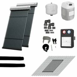 WOLF Solaranlage Mit 2 Stk. CRK Kollektoren, SM2-2 Regelung Und Zubehör Zur Solaren Nachrüstung - 2484854F45
