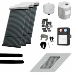 WOLF Solaranlage Mit 3 Stk. CRK Kollektoren, SM2-2 Regelung Und Zubehör Zur Solaren Nachrüstung - 2484854F47