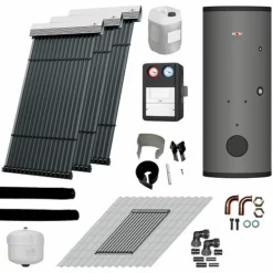 WOLF Solaranlage Mit 3 Stk. CRK Kollektoren, SM2-2 Regelung Und Solarspeicher SEM-2-400 - 2484854F48