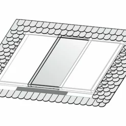 WOLF Indach-Montage-Set - Schiefer / Biber-Ziegel - Zur Erweiterung Um 1 Kollektor TopSon F3-1 / CFK-1 - 2485125