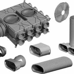 WOLF Zubehörpaket CWL Rohbau Flachkanal DN 50/100 Antistatisch/-bakteriell - 100 Meter