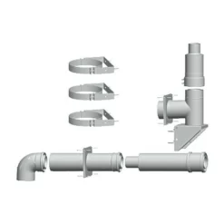 WOLF Paket C53x Für Abgasleitung An Der Fassade - DN 80/125 - 2651501Z01