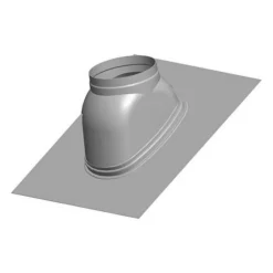 WOLF Dachpfanne Für LAS An Fassade - DN125 - Farbe Schwarz