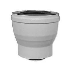 WOLF Übergang Von Luft-/Abgasführung Ø 60/100 Auf 80/125, Weiß, Steckbar - 2651733