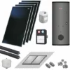 WOLF Solaranlage Mit 4 Stk. CFK-1 Kollektoren, SM1-2 Regelung Und Solarspeicher SEM-1-500