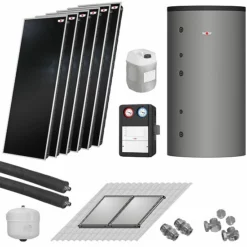 WOLF Solaranlage Mit 6 Stk. TopSon F3-1 Kollektoren, SM2-2 Regelung Und Pufferspeicher BSH-1000 - 7700965W35