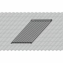 WOLF Basis-Aufdach-Montage-Set - Falz-Ziegel - Für 1 Kollektor CRK-12 - 7701610