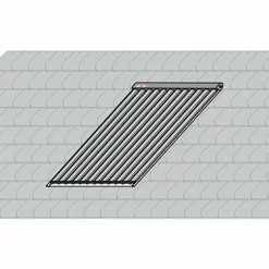 WOLF Basis-Aufdach-Montage-Set - Schiefer - Für 1 Kollektor CRK-12 - 7701612