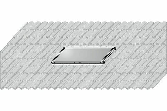 WOLF AluPlus Aufdach-Montage-Set Quer - Falz-Ziegel - Für 1 Kollektor TopSon F3-1Q - 7701674 1 WOLF AluPlus Aufdach-Montage-Set Quer - Falz-Ziegel - Für 1 Kollektor TopSon F3-1Q - 7701674