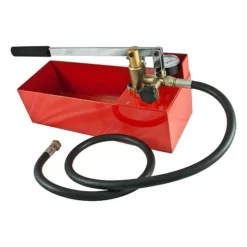 Hand-Druckprüfpumpe Bis 50 Bar - Wanneninhalt 12 Liter - Mit 1,5 M Hochdruckschlauch 1/2'' IG