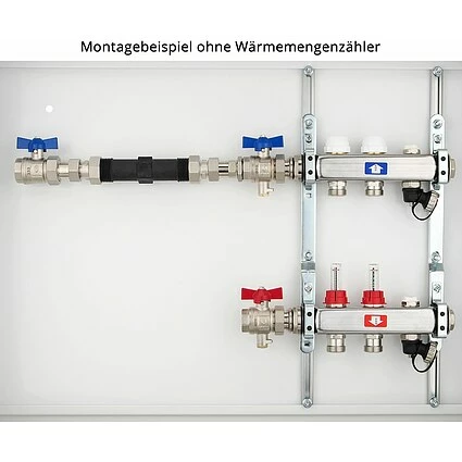 Anschluss-Set Für Wärmezähler Mit 1 Zoll-Gewinde - 130 Mm - Durchgangsform 2 Anschluss-Set Für Wärmezähler Mit 1 Zoll-Gewinde - 130 Mm - Durchgangsform – Bild 2