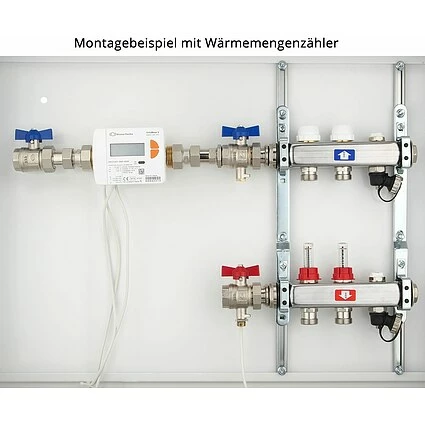 Anschluss-Set Für Wärmezähler Mit 1 Zoll-Gewinde - 130 Mm - Durchgangsform 3 Anschluss-Set Für Wärmezähler Mit 1 Zoll-Gewinde - 130 Mm - Durchgangsform – Bild 3