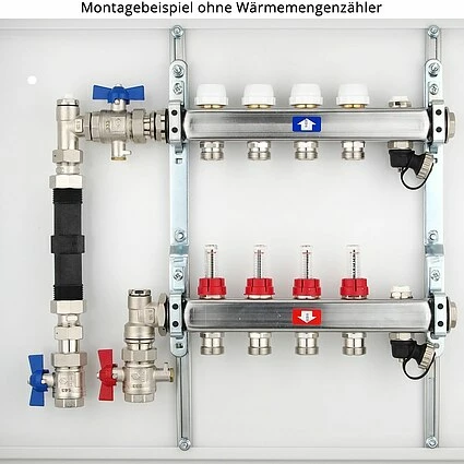 Anschluss-Set Für Wärmemengenzähler Mit 1 Zoll-Gewinde - 130 Mm - Winkelform 2 Anschluss-Set Für Wärmemengenzähler Mit 1 Zoll-Gewinde - 130 Mm - Winkelform – Bild 2