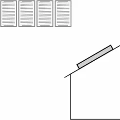 Vaillant Montage-Set 9.003 Aufdach Für 4 Flachkollektoren VFK V Nebeneinander Auf Pfanne - 0020145217