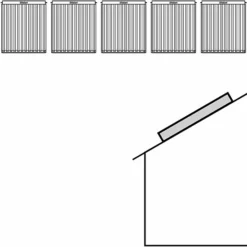 Vaillant Montage-Set 9.067 Aufdach Für 5 Röhrenkollektoren VTK 1140 Nebeneinander Auf Pfanne - 0020145248