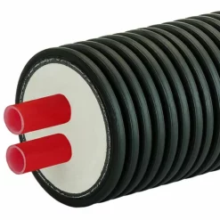 AustroPUR Doppelrohr-Fernwärmeleitung Für Heizung - Meterware - 20 X 1,9 Mm - DN 16 - Außenmantel 125 Mm