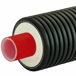 AustroPUR Einzelrohr-Fernwärmeleitung Für Heizung - Meterware - 25 X 2,3 Mm - DN 20 - Außenmantel 125 Mm