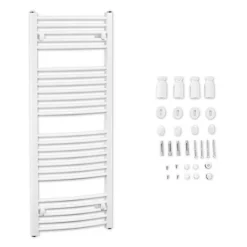 Badheizkörper Buderus Therm Curve Mit Außenanschluss (gebogen) - Höhe 1.220 Mm X Breite 495 Mm