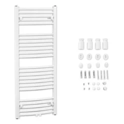 Badheizkörper Buderus Therm Curve Mit Mittelanschluss (gebogen) - Höhe 1.500 Mm X Breite 495 Mm