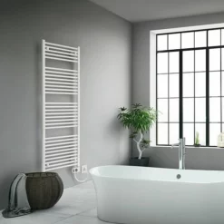 Elektro-Badheizkörper Buderus Therm Direct E Mit Raumtemperaturregler - Höhe 1.220 Mm X Breite 450 Mm -Wolf Verkaufsgeschäft bhk r ger 1220 2 2