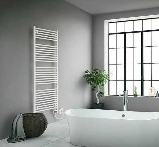 Elektro-Badheizkörper Buderus Therm Direct E Mit Raumtemperaturregler - Höhe 740 Mm X Breite 500 Mm 3 Elektro-Badheizkörper Buderus Therm Direct E Mit Raumtemperaturregler - Höhe 740 Mm X Breite 500 Mm – Bild 3