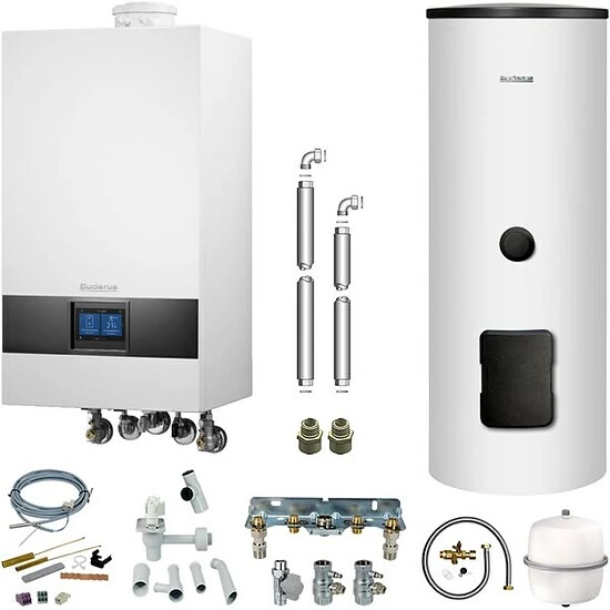 Buderus GB172i.2 Logaplus Gas-Brennwert Paket W24S Mit Regelung BC400 Und Solar-Warmwasserspeicher SM310 - 25 KW - 7739621321 1 Buderus GB172i.2 Logaplus Gas-Brennwert Paket W24S Mit Regelung BC400 Und Solar-Warmwasserspeicher SM310 - 25 KW - 7739621321