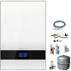 Buderus GB192i.2 Logaplus Gas-Brennwert Paket W50S Weiß Mit Regelung BC400 - 35 KW - 7739621210