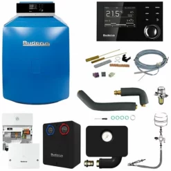 Buderus GB125 Logaplus Öl-Brennwert Heizungspaket K33S Mit Regelung RC310 Und Mischermodul, 18 KW