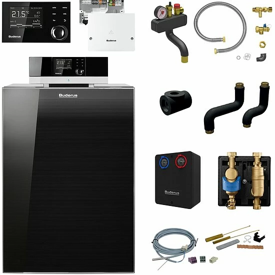 Buderus KB195i Logaplus Öl-Brennwert Heizungspaket K79S Mit Regelung RC310 Und Mischermodul, 19 KW 1 Buderus KB195i Logaplus Öl-Brennwert Heizungspaket K79S Mit Regelung RC310 Und Mischermodul, 19 KW