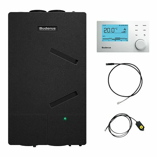 Buderus Kompakt-Lüftungsgerät Logavent HRV156-120 K BS Mit VC310 Und Automatischem Sommer-Bypass - 30 Bis 165 M³/h - 7739621524 1 Buderus Kompakt-Lüftungsgerät Logavent HRV156-120 K BS Mit VC310 Und Automatischem Sommer-Bypass - 30 Bis 165 M³/h - 7739621524