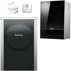 Buderus WLW196i.2-4 AR E S+ Logaplus Wärmepumpen-Paket WLW E7 Mit Regelung RC100 H - 7739619816