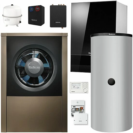 Buderus WLW196i-14 AR E Logaplus Wärmepumpen-Paket Mit Pufferspeicher PRZ750.6 ES-B, Frischwasserstation + Regelung SC300 Für Mischkreis - 7739613121 1 Buderus WLW196i-14 AR E Logaplus Wärmepumpen-Paket Mit Pufferspeicher PRZ750.6 ES-B, Frischwasserstation + Regelung SC300 Für Mischkreis - 7739613121