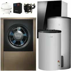 Buderus WLW196i-4 AR E Logaplus Wärmepumpen-Paket Mit Warmwasserspeicher SH290 RS-B + Pufferspeicher P120.5 S-B Für Heizkreis - 7739616787