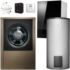 Buderus WLW196i-4 AR E Logaplus Wärmepumpen-Paket Mit Warmwasserspeicher SH290 RS-B Und Regelung RC100 H Für Heizkreis - 7739615454