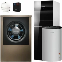 Buderus WLW196i-4 AR T190 Logaplus Wärmepumpen-Paket Mit Pufferspeicher P120.5 S-B Für Heizkreis - 7739615452